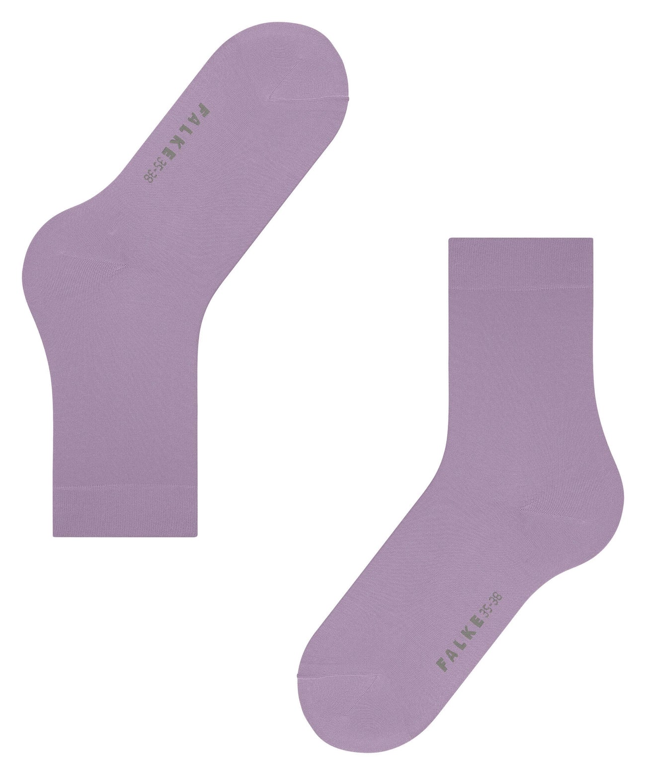 FALKE Cotton Touch Damessok 47105 8972 misty lila, comfortabele sokken van zachte katoen.