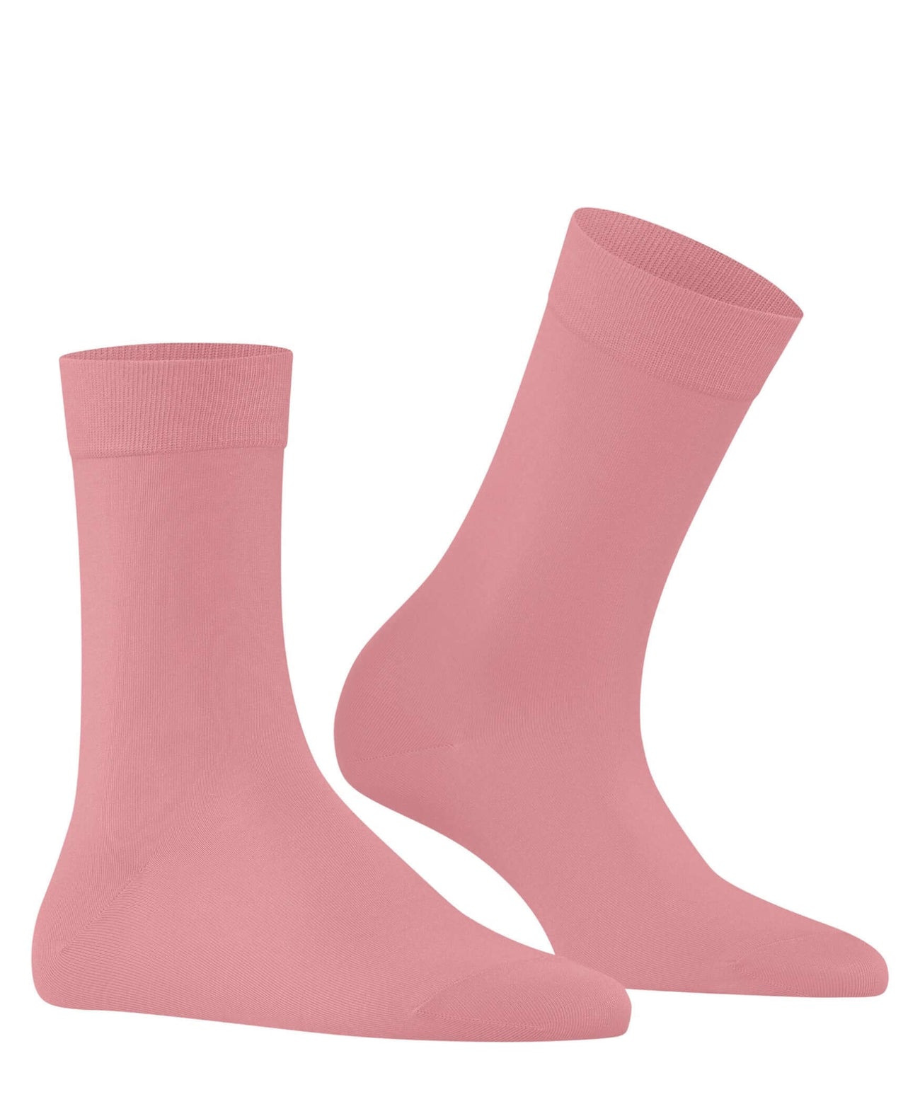 FALKE Cotton Touch Damessok 47105 8981 peachy, lichtroze damessokken voor een comfortabele pasvorm.