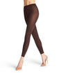 FALKE Cotton Touch legging 40084 5229 in cigar, comfortabele katoenen legging met zijdeachtige structuur.