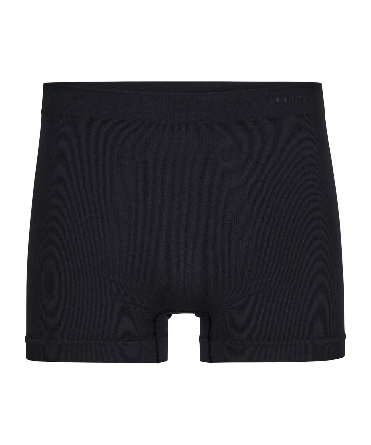 FALKE Daily Seamless Boxer Heren 68140 3000 black in zwarte kleur met ribstructuur en comfortabele pasvorm.