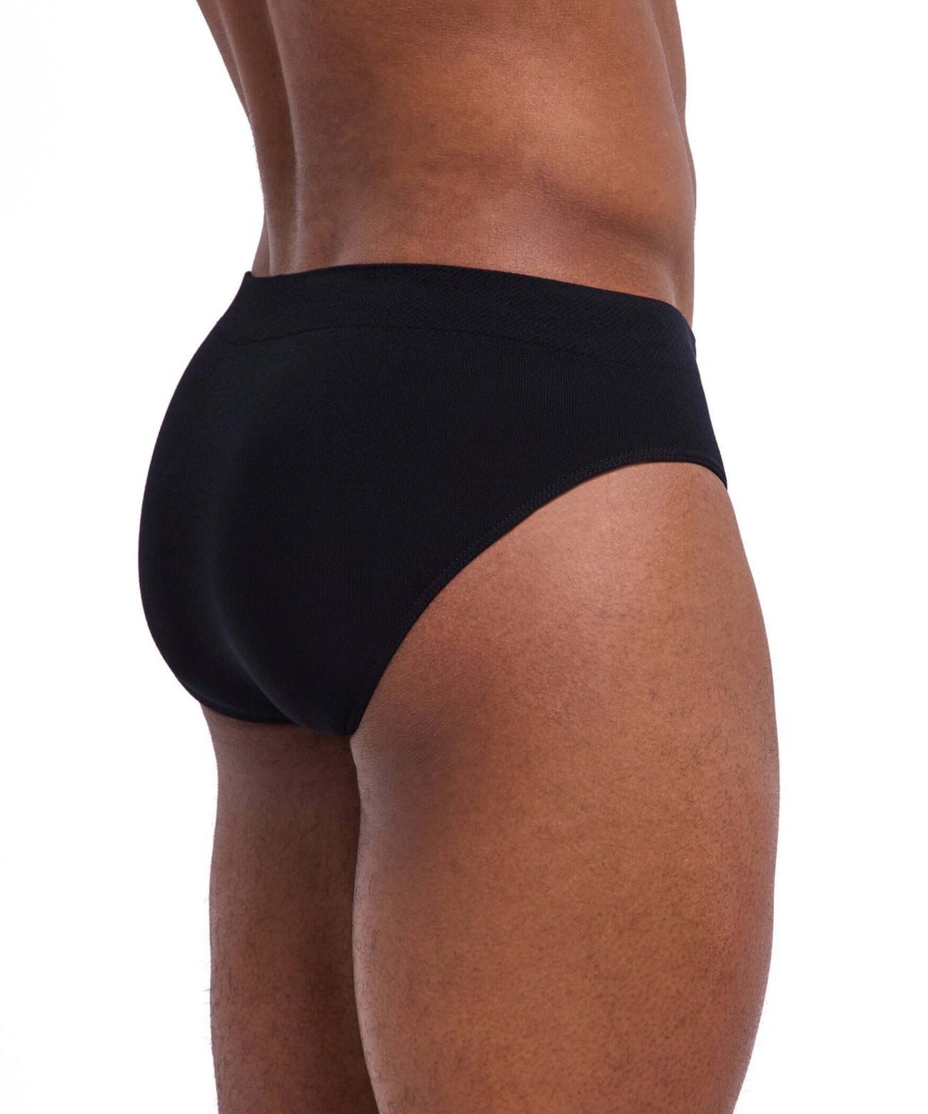 FALKE Daily Seamless Slip Heren 68141 3000 black, zwart heren ondergoed met ribstructuur