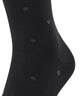 FALKE Dot Herensok 13269 3040 russ, zwarte sok met stipjes en versterkte hak en teen.