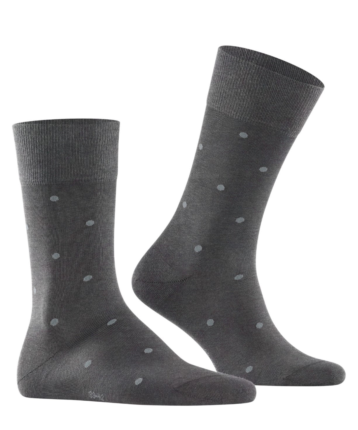 FALKE Dot Herensok 13269 3168 steel mel. met trendy stipjes en versterkte hiel en teen.