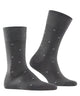 FALKE Dot Herensok 13269 3168 steel mel. met trendy stipjes en versterkte hiel en teen.