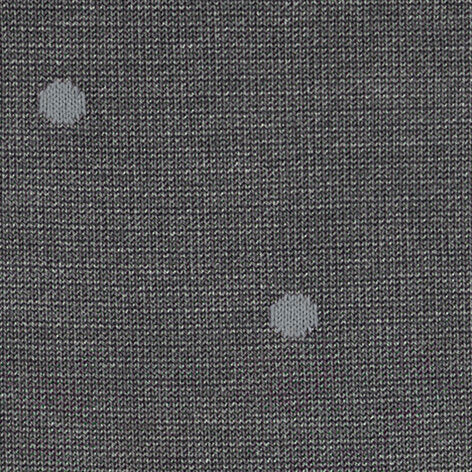 FALKE Dot Herensok 13269 3168 steel mel. stofdetail met stippen in grijs.