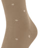 FALKE Dot Herensok 13269 5038 camel met trendy stippen en zachte katoenen binnenzijde.