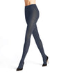 FALKE Family Maillot Dames 48790 6688 dark blue mel met comfortabele tailleboord en hoog katoengehalte