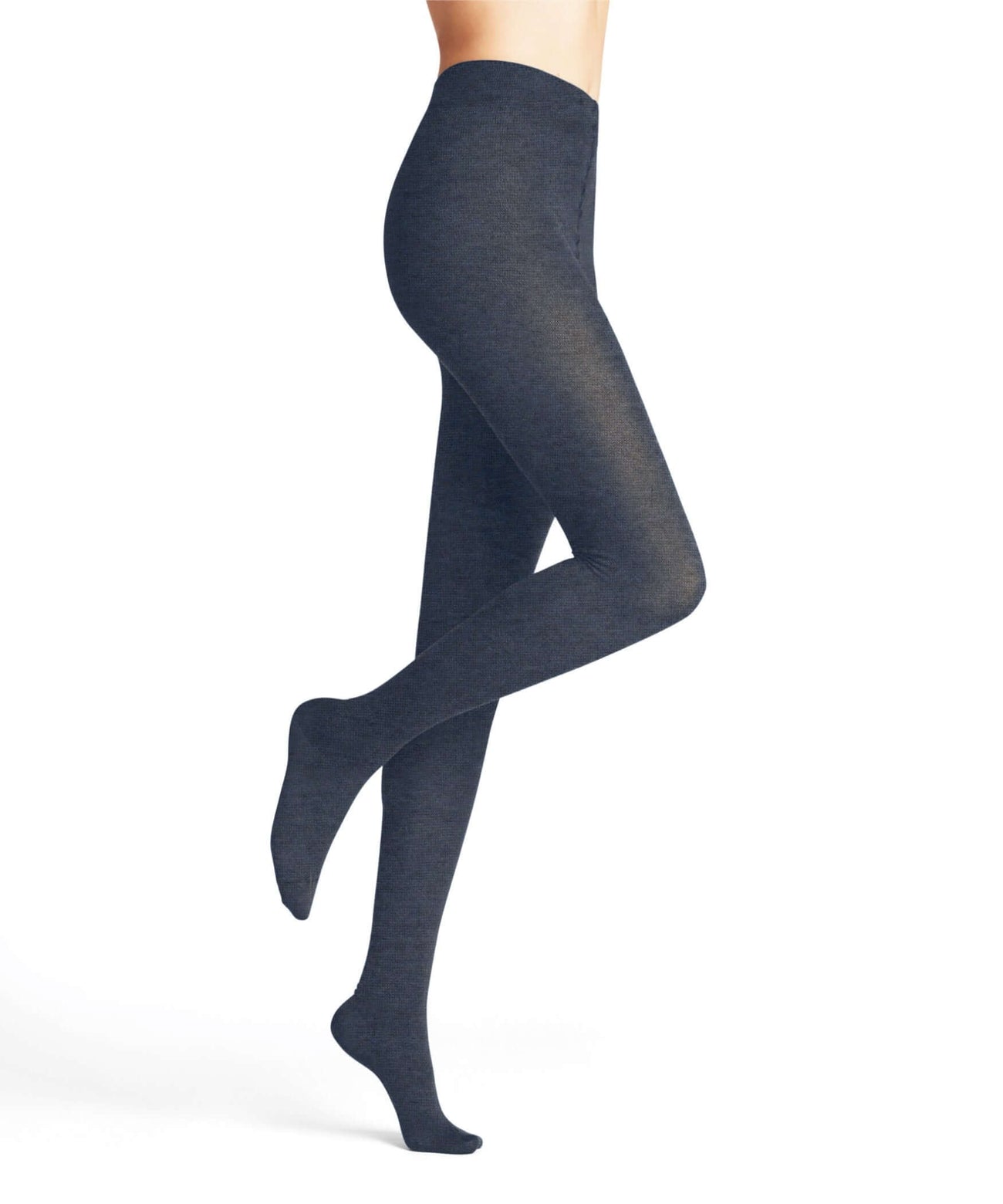 FALKE Family Maillot Dames 48790 6688 dark blue mel. Comfortabele gebreide katoenen maillot, hoog katoengehalte.