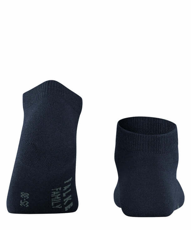 FALKE Family Sneakersokken Dames 46489 6379 dark navy, katoen sneakersokjes met hoge kwaliteit en comfort.