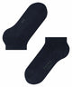 FALKE Family Sneakersokken Dames 46489 6379 dark navy, katoenen sneakersokje in donkerblauw.