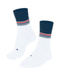 FALKE Hardloopsok Endurance RU4 Cool Heren 16351 2003 wit met blauwe en rode strepen voor hardlopers.