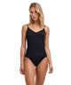 FALKE Hemdje Spaghetti Daily Seamless Dames 69073 3000 black, naadloos spaghetti hemdje met verstelbare bandjes.