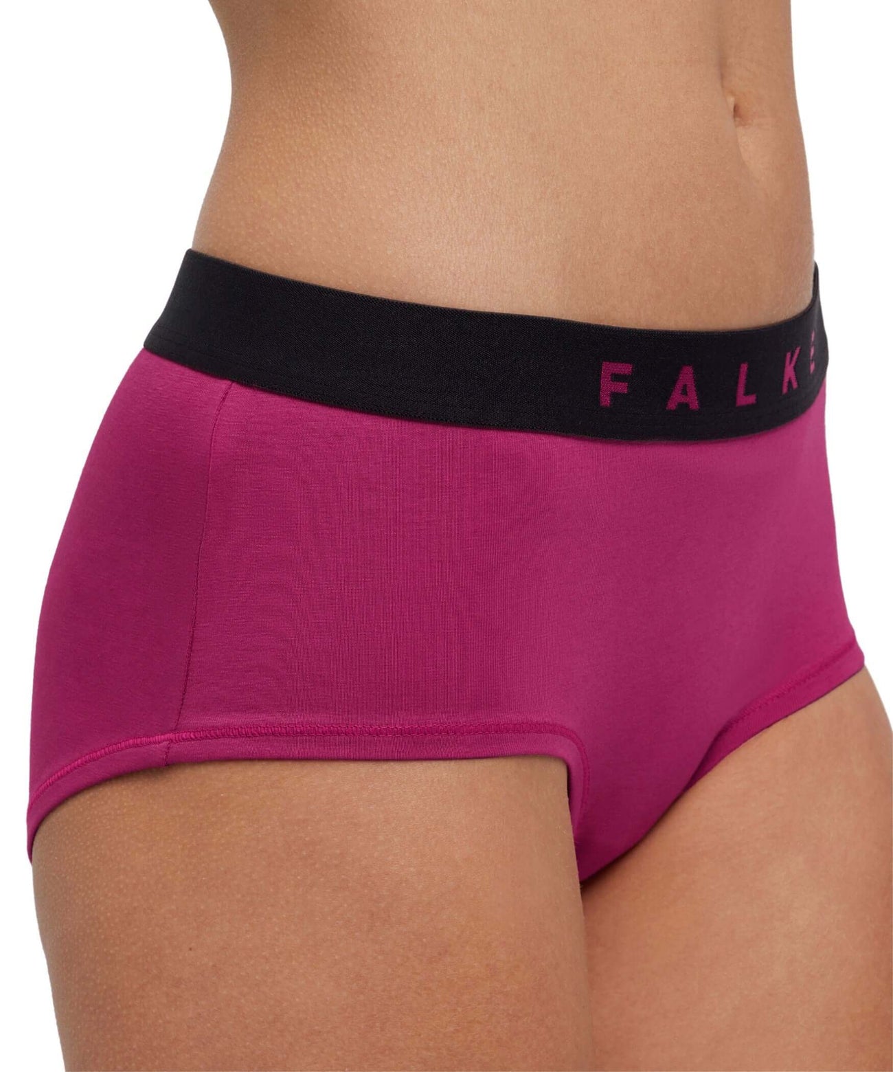 FALKE Hipster 2-Pack Daily Comfort dames, in levendig fuchsia met comfortabele elastische band.