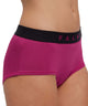 FALKE Hipster 2-Pack Daily Comfort dames, in levendig fuchsia met comfortabele elastische band.