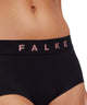 FALKE zwarte hipster ondergoed voor dames met comfortabele elastische tailleband.