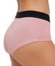 FALKE Hipster in pink met zwarte elastische tailleband, dagelijkse comfort voor dames, perfecte pasvorm.