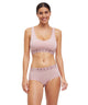 Dame in FALKE Hipster en sporttop, lichtroze, voor ultiem comfort en perfecte pasvorm.