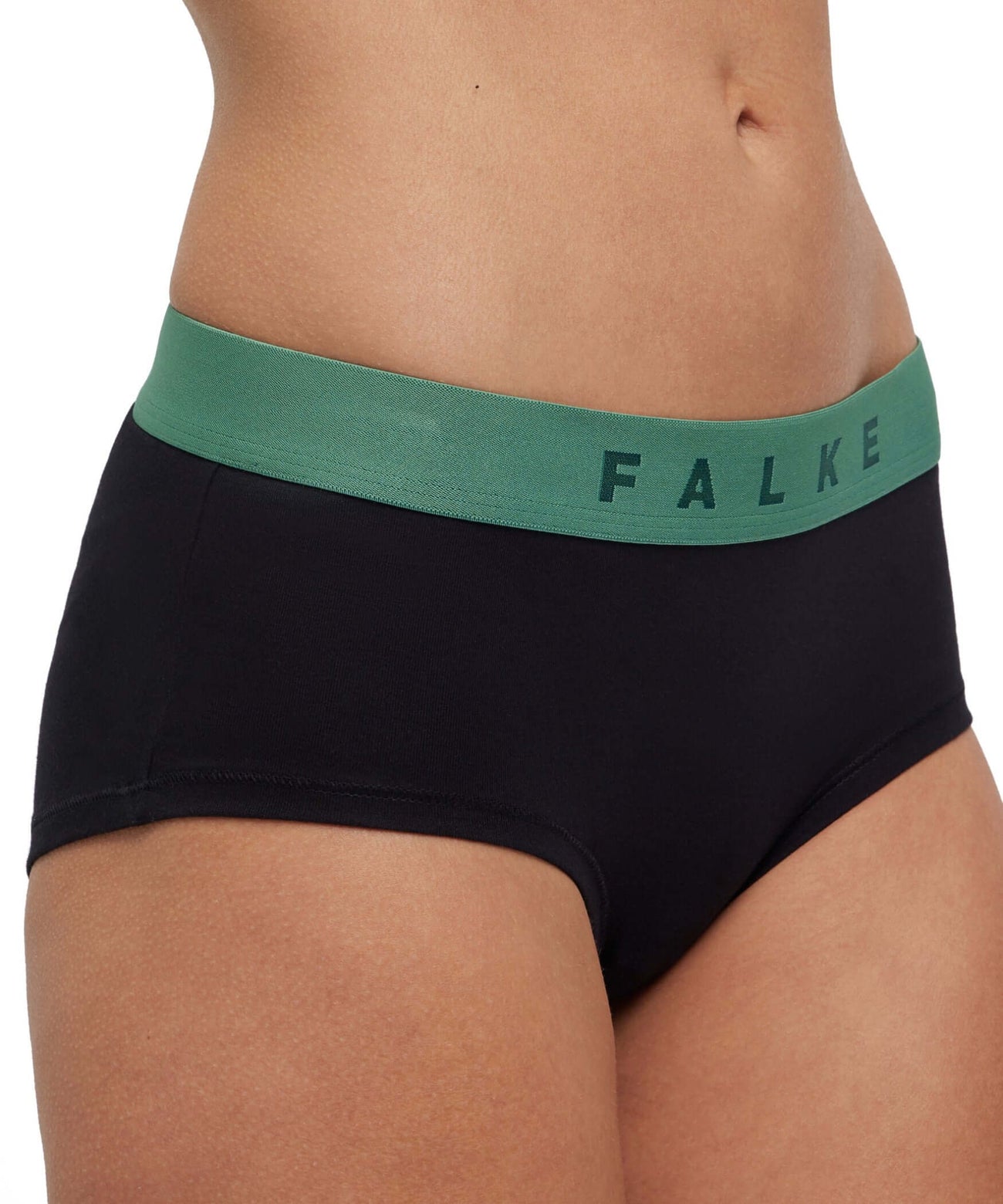 FALKE Dames hipster met groene elastische band, ideaal voor comfort en perfecte pasvorm. 2-Pack Daily Comfort.