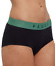 FALKE Dames hipster met groene elastische band, ideaal voor comfort en perfecte pasvorm. 2-Pack Daily Comfort.