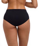FALKE Hipster Daily Seamless Dames 69077 3000 black achterzijde met een moderne fijne riblook en comfortabele pasvorm.