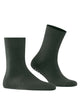 FALKE Homepads Antislip Sok Unisex 16500 7474 forest antislip sokken in groen met siliconen nopjes.