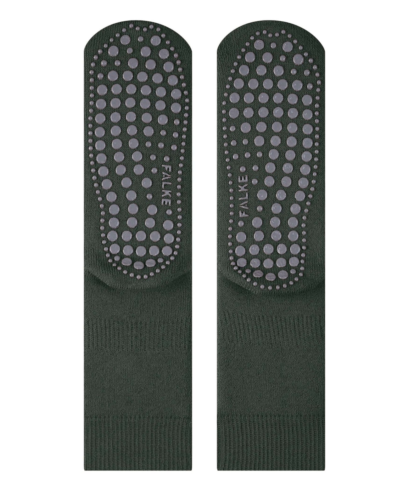 FALKE Homepads Antislip Sok Unisex 16500 7474 forest met antislip nopjes en gewatteerde binnenkant.