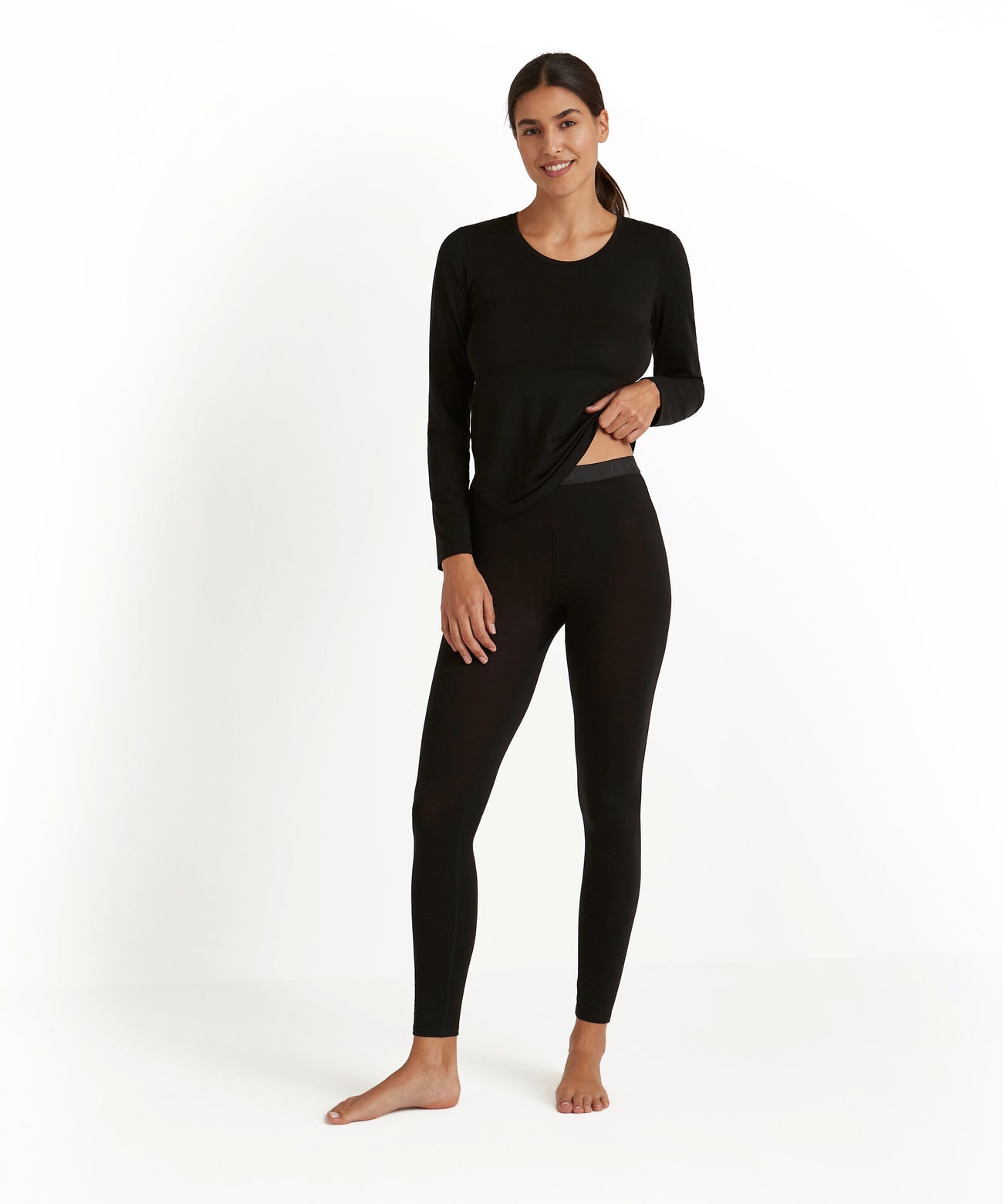 FALKE Legging Daily Climawool Dames 69056 3000 black Foto 12400