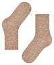 FALKE Marble Cloud Sokken Dames 46902 1220 old brass tweekleurige sokken met retro uitstraling.