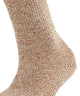 FALKE Marble Cloud Sokken Dames 46902 1220 old brass close-up van de sok met tweekleurig effect.