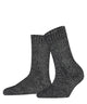 FALKE Marble Cloud Sokken Dames 46902 3000 black, tweekleurige retro sokken met merinowol, comfortabel en warm.