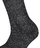 FALKE Marble Cloud Sokken Dames 46902 3000 black in een retro geitenwollen sokken look met tweekleurig effect.