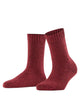 FALKE Marble Cloud Sokken Dames 46902 5950 cayenne, retro geitenwollen sokken in tweekleurig design.