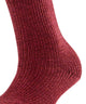 FALKE Marble Cloud Sokken Dames 46902 5950 cayenne, retro geitenwollen sokkenlook, warm en comfortabel.