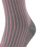 FALKE Oxford Stripe Sokken Heren 13379 3165 steel mel. Foto 14462