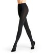 FALKE Pure Matt 100 Denier zwarte panty, zacht en comfortabel met luxe matte afwerking.