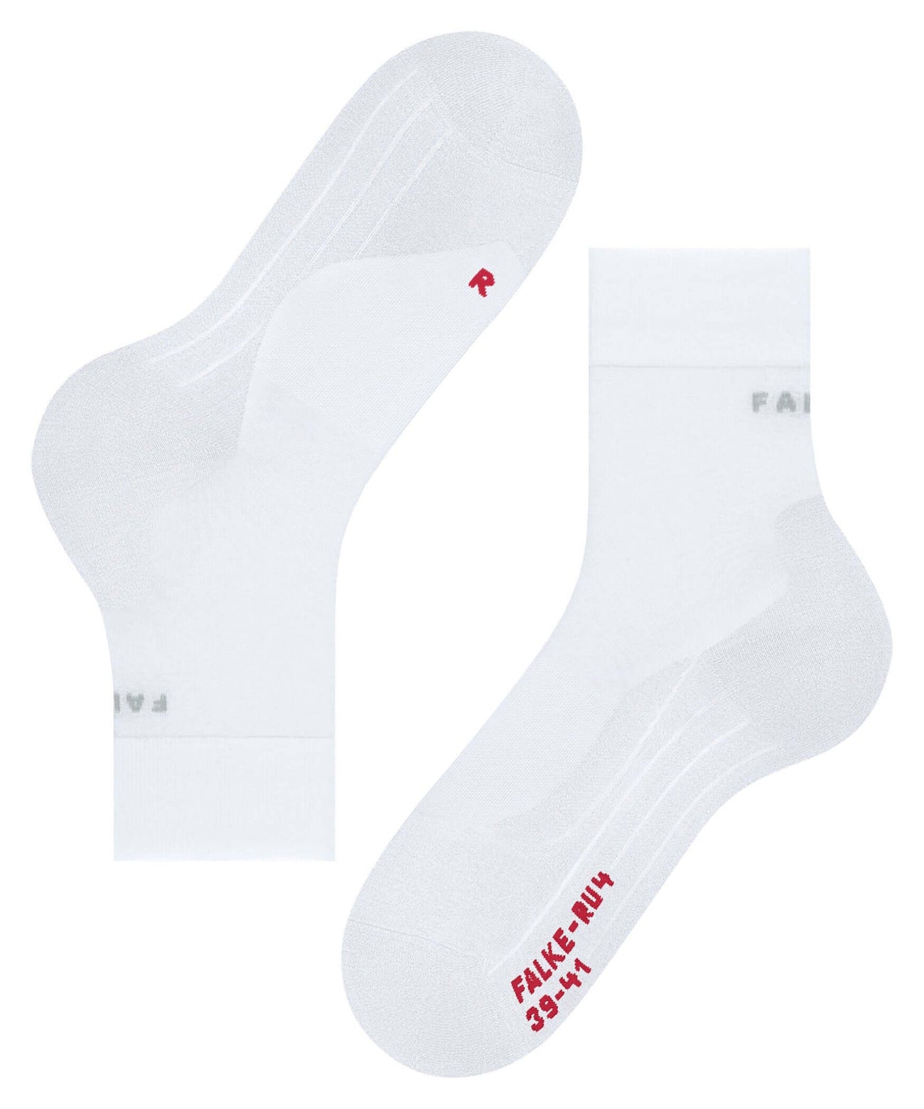 FALKE RU4 Endurance Compressie Hardloopsokken Heren 76015 2000 white - witte hardloopsokken voor optimale prestaties.