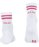 FALKE RU4 Hardloopsok Dames 16704 2009 white met roze strepen en logo, voor optimaal comfort tijdens het hardlopen.