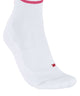 FALKE RU4 Hardloopsok Dames 16704 2009 white, witte hardloopsok met pinke details en anatomische pasvorm.