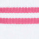 FALKE RU4 Hardloopsok Dames 16704 2009 white met roze strepen op een witte achtergrond.