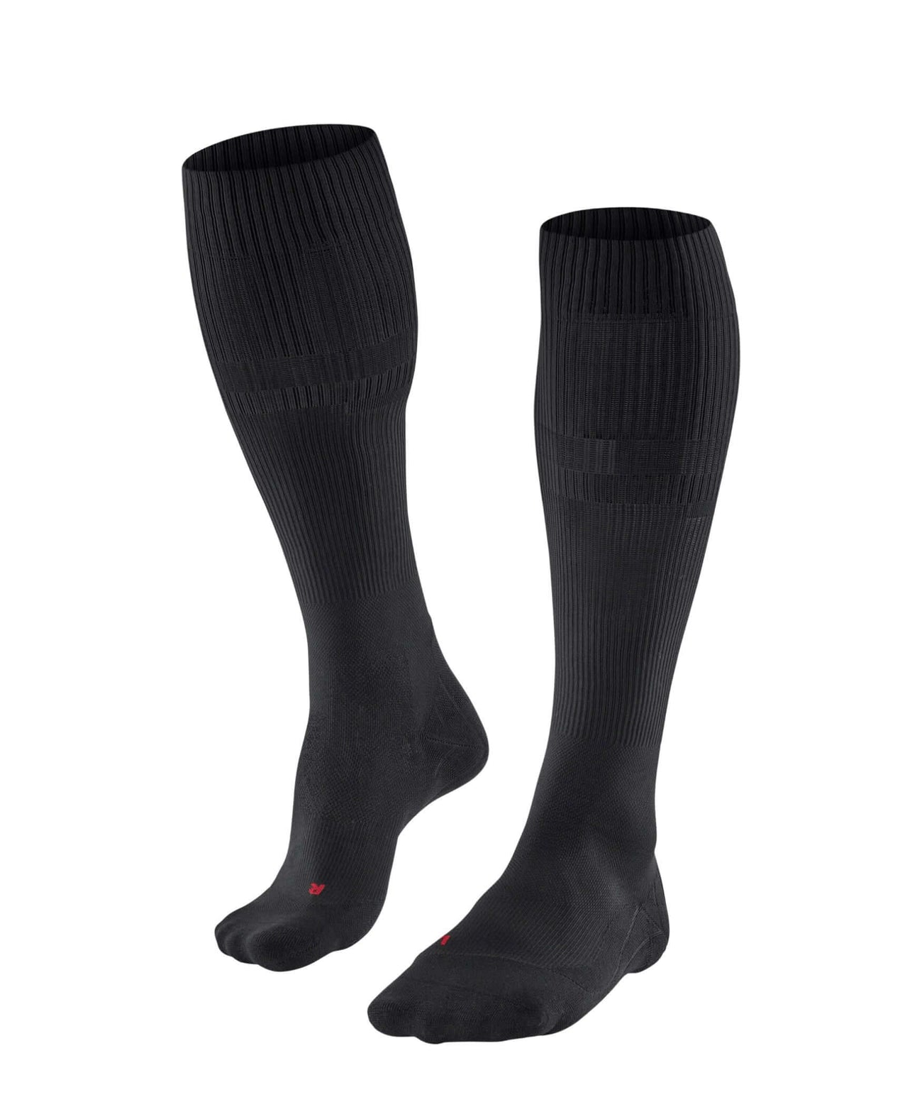 FALKE RU Compressie Kous Energy heren in zwart, ontworpen voor optimale doorbloeding en comfort tijdens training.