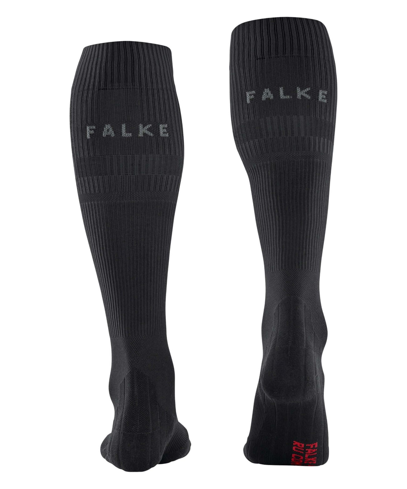 FALKE RU Compressie Kous Energy voor heren in zwart, ontworpen voor optimale ondersteuning en comfort.