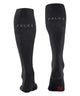 FALKE RU Compressie Kous Energy voor heren in zwart, ontworpen voor optimale ondersteuning en comfort.