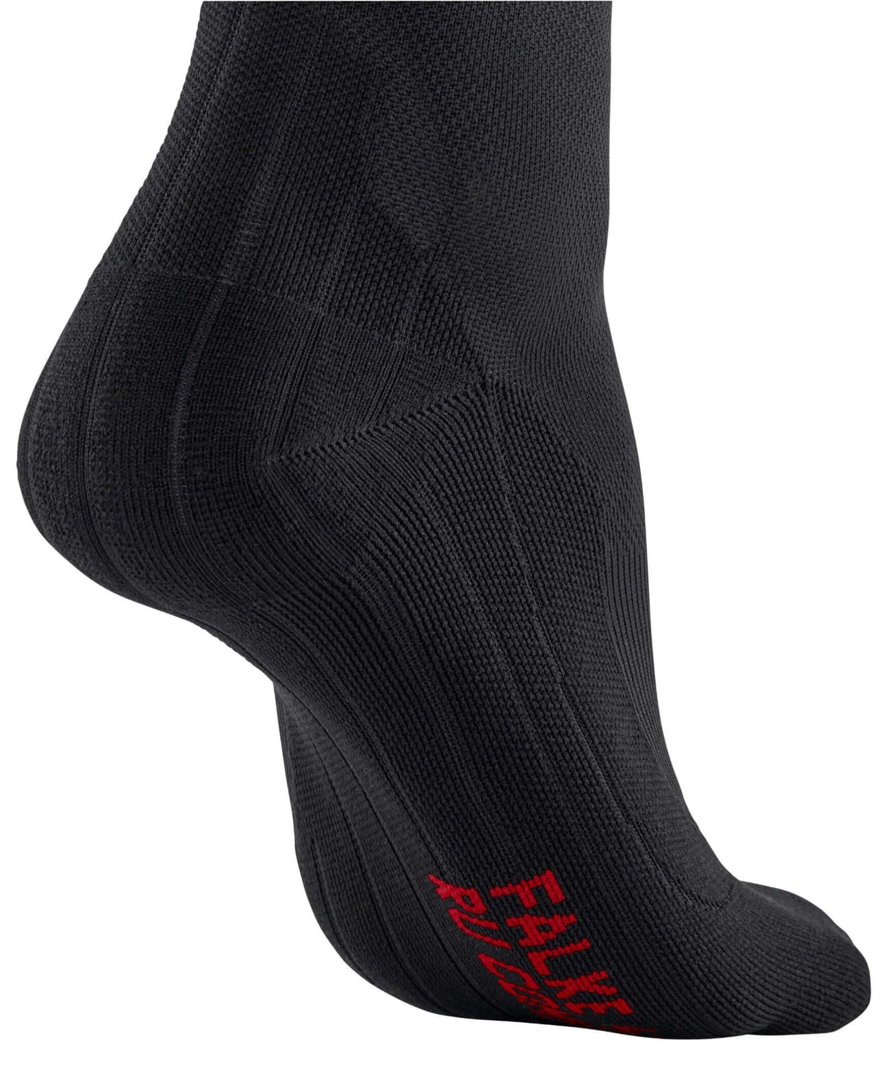 FALKE RU Compressie Kous Energy heren in zwart, ontworpen voor optimale ondersteuning en comfort tijdens sport.