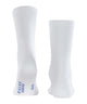 FALKE Run Rib Crew Sokken Unisex 12574 2000 white, sportieve geribbelde sokken in wit met anatomische pasvorm.