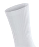 FALKE Run Rib Crew Sokken Unisex 12574 2000 white met sportieve geribbelde boord en comfort.