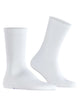 FALKE Run Rib Crew Sokken Unisex 12574 2000 white in wit met sportieve geribbelde boord