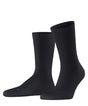 FALKE Run Rib Crew Sokken Unisex 12574 3000 black - sportieve geribbelde sokken in zwart.