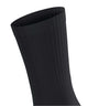 FALKE Run Rib Crew Sokken Unisex 12574 3000 black met sportieve geribbelde boord