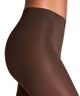 FALKE Seidenglatt 40 denier panty in bruin, met een zacht aanvoelende tailleboord en een licht glanzende uitstraling.
