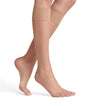FALKE Shelina Toeless kniekousjes in natuurlijke tint, perfect voor open schoenen en zomeroutfits.